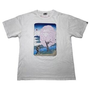 BAPE A Bathing Ape Sakura Cherry Blossom Graphic T Shirt Y2K Streetwear XL‎